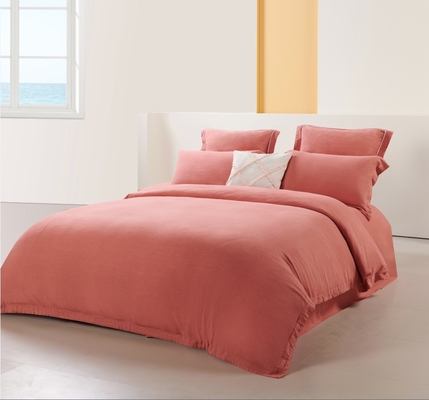 Rayon Linen Duvet Cover King OEM Solid Sustainable King Duvet Cover Set