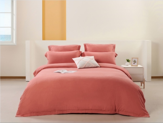 Rayon Linen Duvet Cover King OEM Solid Sustainable King Duvet Cover Set