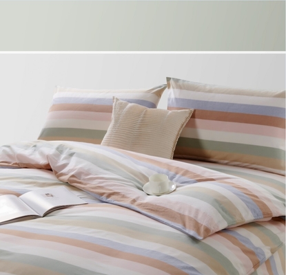 Yarn Dye 100% Cotton Duvet Cover King OEM Luxury Duvet Covers