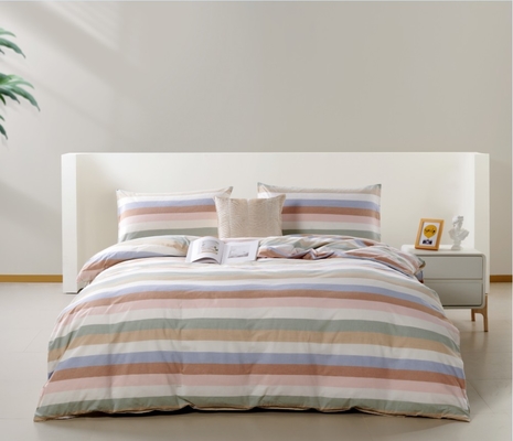 Yarn Dye 100% Cotton Duvet Cover King OEM Luxury Duvet Covers