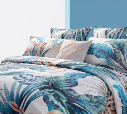 Digital Print Cotton Duvet Cover Twin XL Floral Duvet Cover Set