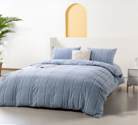OEM Twin Duvet Covers King Full Size Duvet Cover Blue Polyester Blended Flannel
