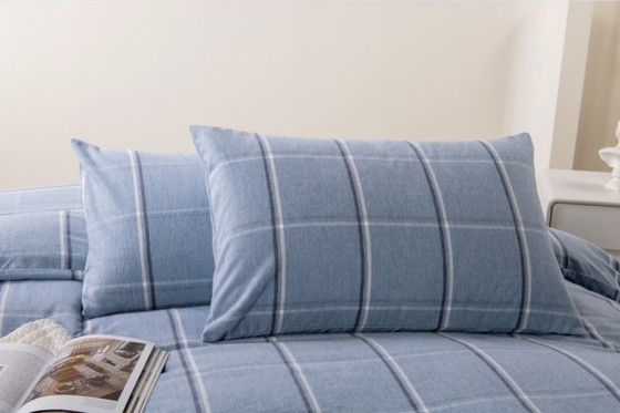OEM Twin Duvet Covers King Full Size Duvet Cover Blue Polyester Blended Flannel