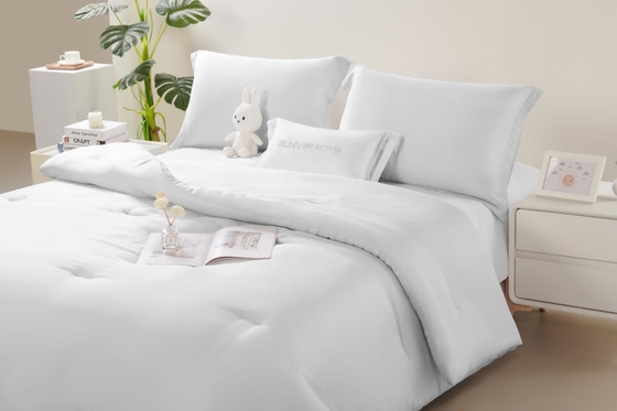 OEM Tencel Lyocell Comforter Set White Comfortable Twin Comforter Sets