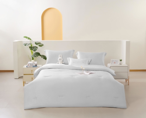 OEM Tencel Lyocell Comforter Set White Comfortable Twin Comforter Sets