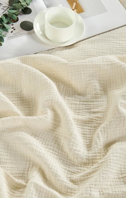 OEM Beige Muslin Blanket Oeko Tex Weighted Blankets For Adults