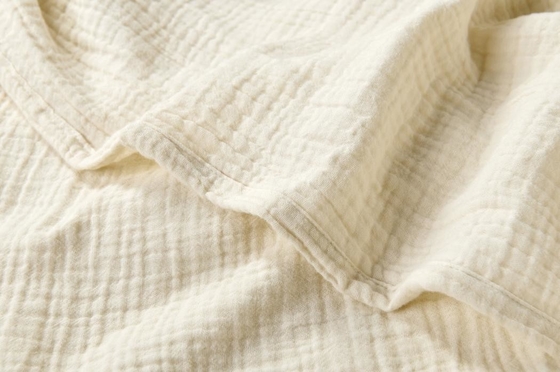 OEM Beige Muslin Blanket Oeko Tex Weighted Blankets For Adults