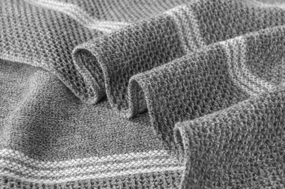 Eco Melange Poly Cotton Blanket OEM Cotton And Polyester Blanket