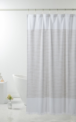 OEM Polyester Shower Curtain 72X72&quot; White Cotton Shower Curtain