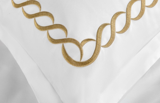 Cotton Embroidery Duvet Set Sustainable White Embroidered Duvet Cover