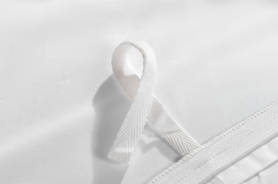 Cotton Embroidery Duvet Set Sustainable White Embroidered Duvet Cover