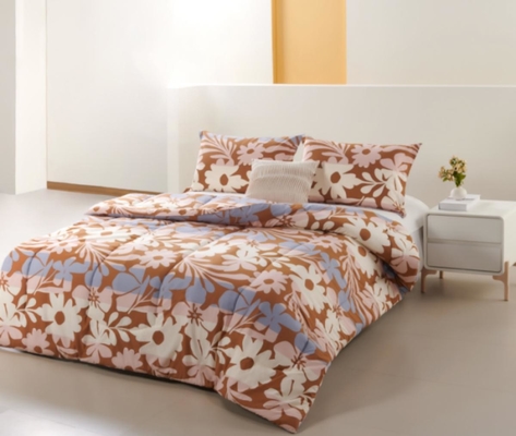 Cotton Printed Comforter Set Breathable King Size Comforter Sets