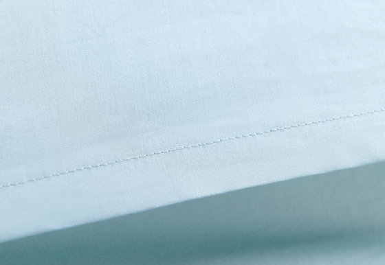 Breathable Cotton Quilt Set OEKO-TEX Light Green Quilt Cover Set OEM