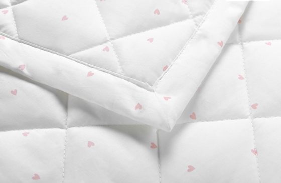 Printed White Cotton Quilt Set Queen Size Duvet Cover Customized