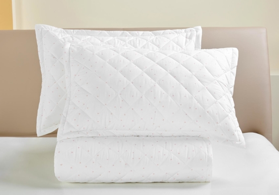 Printed White Cotton Quilt Set Queen Size Duvet Cover Customized