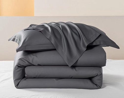 OEM Tencel Lyocell Comforter Set Dark Grey Comfortable Twin Comforter Sets