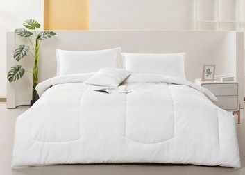 Eco Melange Cotton Recycled Polyester Comforter Set Full Size Comforter Sets