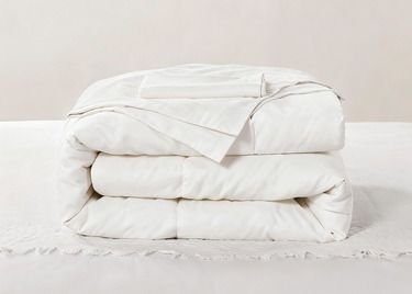 Eco Melange Cotton Recycled Polyester Comforter Set Full Size Comforter Sets
