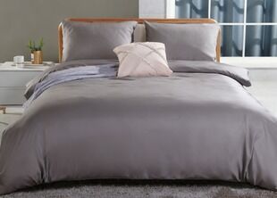 100% TENCEL Fiber Light Grey Duvet Cover Super King Duvet Cover Set