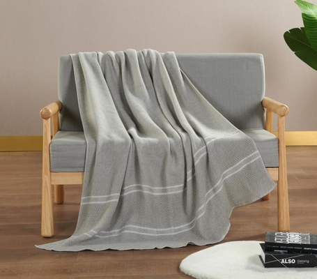 Eco Melange Poly Cotton Blanket OEM Cotton And Polyester Blanket